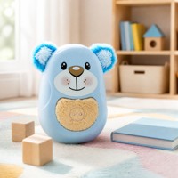 Ours bleu en peluche parlant avec intelligence artificielle, jouet interactif à commande vocale, compagnon rechargeable pour enfants de 5 à 7 ans, cadeau