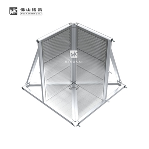 Barriera di Controllo Folla in Lega di Alluminio Mingkai, Pieghevole, Installazione Rapida, Barricata Angolare - Product Image 1