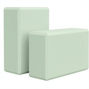 Blocs de yoga, briques de yoga antidérapantes en mousse EVA à bords biseautés pour l'alignement, les étirements, le Pilates, la danse, la gym, légers et offrant un bon soutien - Product Image 1