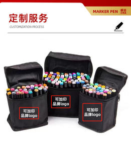 80-kleuren Alcoholmarkeringen Ingesteld Met Dubbele Punttrekpen Plastic Fijne Puntmarkeringen Voor Schets-En Anime-Illustraties - Product Image 6