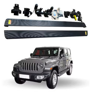 Estribos Laterales de Aleación de Aluminio para Jeep Wrangler JL JLU con Superficie de Placa de Agarre, Barras <span class=keywords><strong>Nerf</strong></span> para Camionetas Jeep - Product Image 1