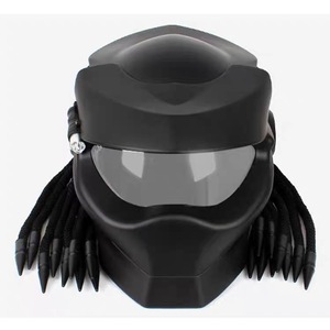 <span class=keywords><strong>Casco</strong></span> de Motocicleta Predator Retro Personalizado para Hombre, en Oferta, <span class=keywords><strong>con</strong></span> Diseño de Trenzas y Material ABS - Product Image 3