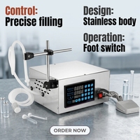 Machine de remplissage semi-automatique quantitative pour boissons, bouteilles d'eau et bouteilles d'huile