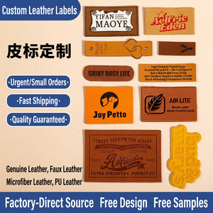 Étiquettes personnalisées en cuir PU avec logo en relief, patch à coudre pour vêtements, sacs, chapeaux, chaussures - Product Image 4