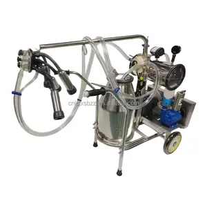 High Efficiency Portable Vacuum Pump Milking Machine For Dairy Farms, Cow Milking Machine Price Concessions