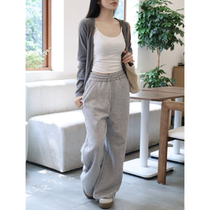 Pantalons décontractés pour femmes à prix avantageux, en molleton, taille basse, coupe droite, qualité supérieure, fabriqués au Vietnam, streetwear d'été, dentelle - Product Image 5