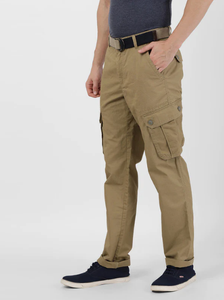 กางเกงคาร์โก้ผ้าลูกฟูกทรงตรงสไตล์ใหม่สำหรับผู้ชาย น้ำหนักเบา ผ้าฝ้าย 100% บริการ OEM มีกระเป๋าหลายช่อง - Product Image 5