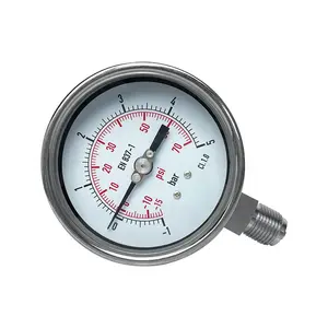 Medidor de pressão de direção radial de alta precisão, óleo alto 600bar