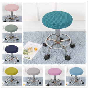 Jacquard <strong>Bar</strong> <strong>Stool</strong> <strong>Covers</strong>, Stretch Round Chair Seat <strong>Cover</strong>,Chair Seat Slipcovers - Product Image 2