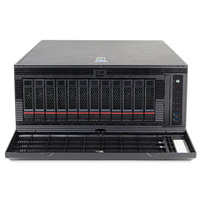 Caja de PC ATX 4U de Alto Rendimiento 8049 con 8 Bahías para Discos, Torre de PC de Escritorio con Placa Trasera SGPIO MINI HD de 12GB
