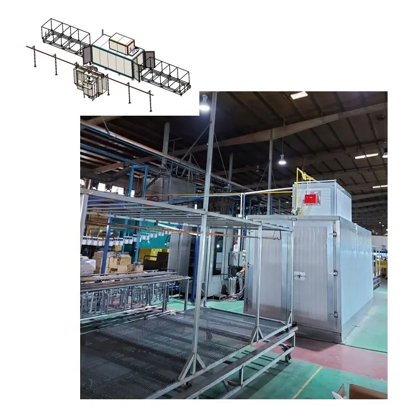 Производственная линия по производству порошкового покрытия с конвейерной системой