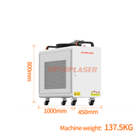 Machine de nettoyage à impulsions laser fibre 1000W à refroidissement par eau pour bois, pierre, acier inoxydable, aluminium - Nettoyeur industriel haute puissance