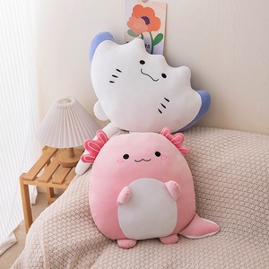 Oreiller en peluche animal mignon Axolotl diable Ray ours marin maille soulagement du Stress dossier de voiture <span class=keywords><strong>coussin</strong></span> de canapé pour étudiants anniversaire lavé - Product Image 4