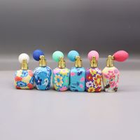 Grosir 8-15ml Mini botol parfum kaca isi ulang kantong udara Atomizer semprot botol aroma dengan pompa penyemprot untuk tetes mata