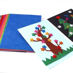 Foska 20*30CM 2mm d'épaisseur multicolore paillettes artisanat feuilles de mousse avec Sricker pour Costumes projets d'art et d'artisanat - Product Image 4