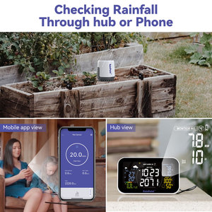 Pluviomètre Wifi RainPoint Capteur de pluie sans fil pour <span class=keywords><strong>station</strong></span> météorologique automatique - Product Image 5