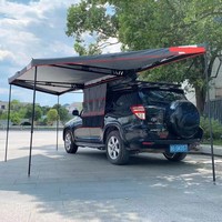 Auvent latéral de voiture à 180 degrés avec éclairage LED, auvent autoportant LED à 180 degrés pour 4x4 tout-terrain