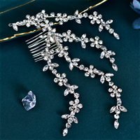YouLaPan Modischer Braut-Kopfschmuck Handgefertigte Strass-Haarkämme Hochzeits-Party Haaraccessoires Ornamente Kopfschmuck HP568