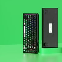 Dark Green Anime Monster Full Set PBT Keycap Set Dye Sublimation Custom English Keycaps for MX Mechanical Gaming Keyboard