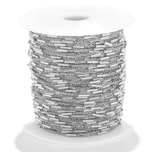 Cadena de Acero Inoxidable Dorada H1185 con Patrón Ovalado en Espiral, Componentes para Joyería DIY - Product Image 5