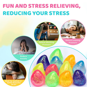 H&W TPR-2 Factory Direct Sale Colorful Stress TPR Sugar <b>Ball</b> Mini Slow Rising Water Shape Stress Relief <b>Squeeze</b> Toys - Product Image 6