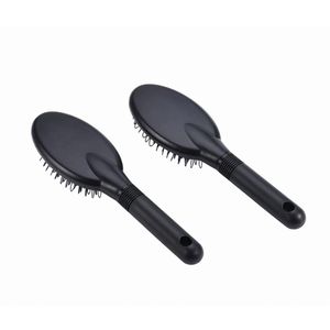 100% Extensions de cheveux humains et synthétiques noir rose boucle brosse outils de salon emmêlés pour perruques - Product Image 1
