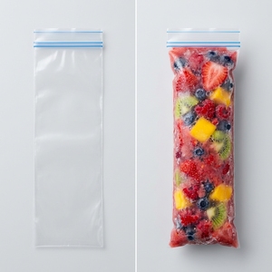 Bolsas Desechables para Helados, Yogur y Congelados, Personalizadas, Libres <span class=keywords><strong>de</strong></span> BPA, a Prueba <span class=keywords><strong>de</strong></span> Fugas, con Cierre <span class=keywords><strong>de</strong></span> Cremallera <span class=keywords><strong>de</strong></span> PE, Impresión por Grabado, Grado Alimenticio - Product Image 5