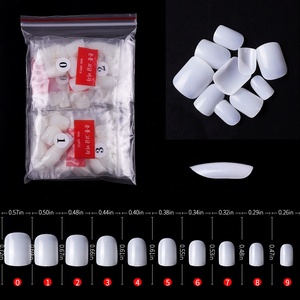 500 pièces/sac populaire Nail <span class=keywords><strong>Patch</strong></span> carré peint tête ronde artificielle l <span class=keywords><strong>ongles</strong></span> Salon français <span class=keywords><strong>ongles</strong></span> conseils - Product Image 3