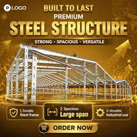 Diseño Gratuito de Estructura de Acero de Alta Resistencia Q235 / Q355 para Taller / Almacén