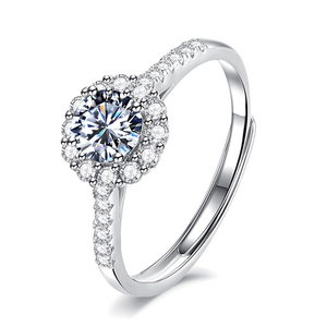 925 Sterling Bạc Cổ Điển Wedding Ban Nhạc Cho Nam Giới Và Phụ Nữ <span class=keywords><strong>Vvs</strong></span> D Màu Moissanite Cho Commuter Đảng Và Kỷ Niệm - Product Image 4