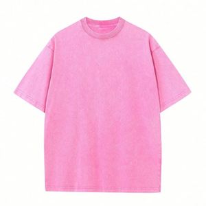 250gsm <b>Drop</b> Shoulder Heavyweight T-shirt Blank Heavy Cotton Streetwear Boxy Ographic Oversized Mens Custom <b>Acid</b> Wash T Shirt - Product Image 4