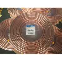 Tubo de Cobre Plano de Alta Calidad Sin Aleación, el Más Vendido en 2026, de 15m, 30m, 50m para Aire Acondicionado