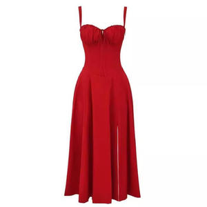 <span class=keywords><strong>Robe</strong></span> mi-longue de style européen américain Site web brésilien indépendant Hot-Selling Low-Cut Sexy Digital Print Casual Dresses - Product Image 1