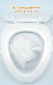 Couvre-siège de toilette jetable biodégradable et jetable dans les toilettes, coussin de siège en papier toilette adapté aux voyages, aux hôtels et aux trains à grande vitesse - Product Image 3