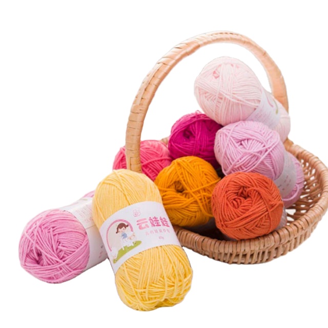 Свитер ручной вязки шарфы Тапочки 4 нити из молочного хлопка для младенцев и детей