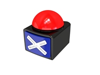 Bouton de jeu LED OEM avec batterie, grand bouton poussoir pour quiz, compétition, jeu de réflexion, défi de vitesse de réaction, jeu de société pour fête