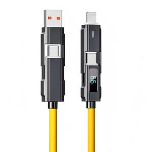 Cavo di Ricarica Rapida Powerline II 4-in-1 PD 60W USB C Multi per iPhone, <span class=keywords><strong>Sony</strong></span> <span class=keywords><strong>Xperia</strong></span>, <span class=keywords><strong>Smartphone</strong></span> Android e Computer - Product Image 4