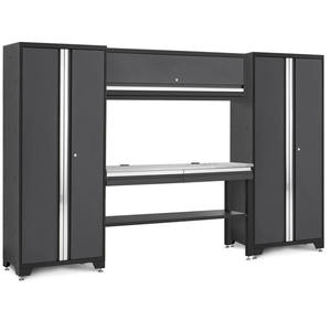 JZD OBM, nueva combinación negra, armario de herramientas de taller de acero grande, banco de trabajo extraíble para garaje, carro de herramientas de madera y aluminio - Product Image 3