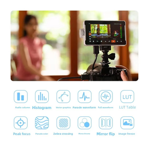 Moniteur tactile Full HD 5,5 pouces DC-V1 pour caméra monoculaire, design portable pour les directeurs <span class=keywords><strong>de</strong></span> films professionnels - Product Image 3