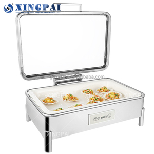 XINGPAI Usine En Gros Chaffing Plats Buffet <span class=keywords><strong>Traiteur</strong></span> En Acier Inoxydable Chaffers Réchauffeur De Nourriture - Product Image 5
