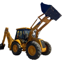 Chargeur-pelleteuse JCB 3CX 7.6ton Machines de construction 68.5KW Moteur diesel Jaune Moteur hydraulique d'utilisation courte de haute qualité