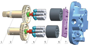 <span class=keywords><strong>Hitachi</strong></span> série de HPV091,EX200-2,EX200-3,EX120-2,HPV125,HPV220-8,EX120-5 pièces de pompe à piston - Product Image 2