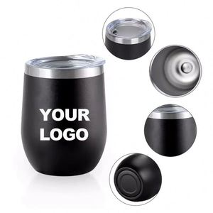 Gobelet à vin personnalisé en forme d'œuf de 12 oz, en acier inoxydable, à double paroi isolée, tasse de voyage pour bière, à paroi simple, vente en gros à prix abordable - Product Image 4