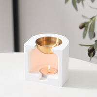 Diffuseur d'aromathérapie de base de nuage de gypse carré brûleur de cire de lampe d'huile essentielle pour l'éclairage à la maison de bougie Amazon stock transfrontalier