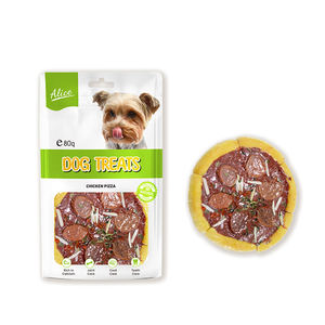 Viande pure faible en quantité minimale de commande poulet Pizza sèche chien collations légumes collations naturelles pour animaux de compagnie <span class=keywords><strong>anneau</strong></span> de peau de vache dents meulage bâton goûts de fruits - Product Image 2