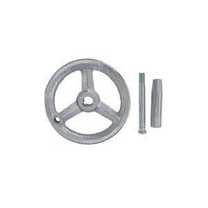 High Quality Chrome Plated Handwheel Machine Tool Lathe Accessories 3 Spoked Iron Handwheel With Rotating Handle