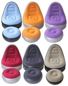 Modern Design Single Reclining Sofa Bed Automatic Inflatable <b>Folding</b> Chair Eco TPU Outdoor Bedroom Leisure Multicolor - Product Image 3