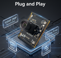 Módulo de Cámara USB2.0 CMOS SC200AI HD 2MP 1080P H.264 H.265 30FPS UVC Plug&Play Windows/Android/Linux Escaneo de Documentos Integrado