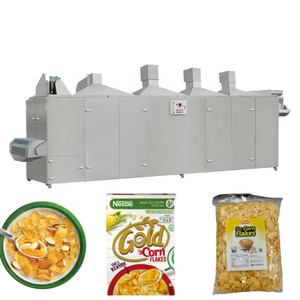 Nueva Línea de Producción de Cereales de Hojuelas de Maíz Bajos en Grasa, Extrusora de Hojuelas de Grano Integral, Equipo para Cereales de Desayuno con Motor - Product Image 3