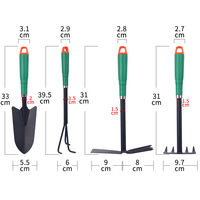 Ensemble d'outils de jardinage portables pour la plantation de jardin, le désherbage, le soin des fleurs et des légumes